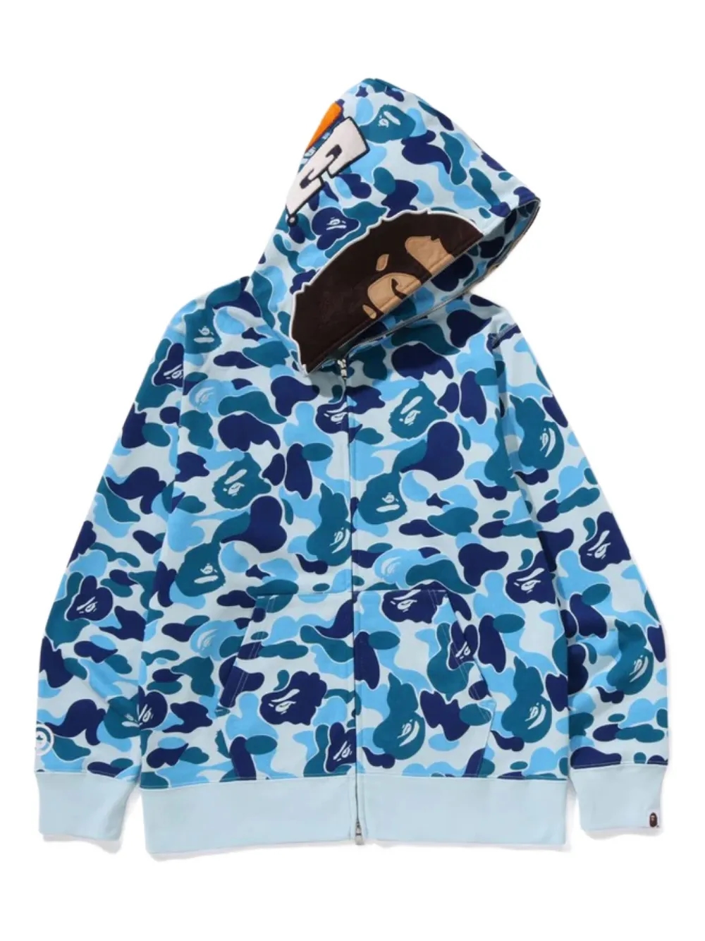A BATHING APE® camouflage-print hoodie